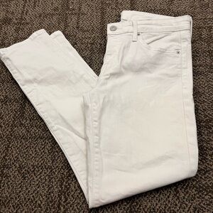 GAP Women's Bright White Straight Leg Jeans